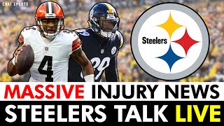 Steelers Talk Live: Latest Steelers Injury News Ft. Deshaun Watson + Steelers Playoff Path For 2023