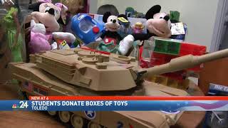 Undergraduate Law Society collected and donated toys to the Lucas County Domestic Relations Court