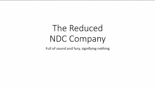 The Reduced NDC Company - Mark Rendle