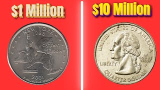 MOST EXPENSIVE USA QUARTER DOLLAR COINS THAT COULD BE A MILLIONAIER! COINS WORTH MONEY