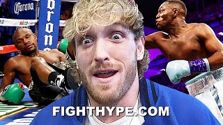 LOGAN PAUL SAYS DEJI IS KNOCKING OUT FLOYD MAYWEATHER; PREDICTS 