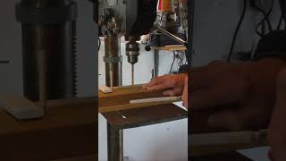 Drilling equally spaced holes #shorts #woodworking #drill