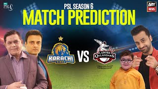 PSL 6: Match Prediction | KK vs LQ | 28th FEB 2021