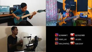 Dream Theater - Unthered Angel Guitar, Bass And Drum Cover By : QF