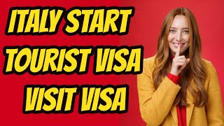 Italy Start Visit Visa Tourist Visa for Pakistan Indian citizen || ITALY EMBASSY 2022 UPDATE.