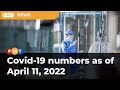 Covid-19 numbers as of April 11, 2022