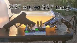 357 sig VS 357 mag corbon jhp in ballistics gel