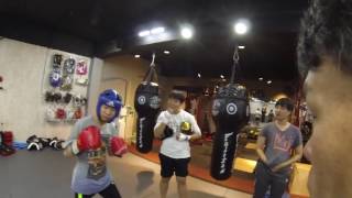 [목동 타운짐 격투기] 오늘도 입식타격 스파링 - kickboxing beginner exercise