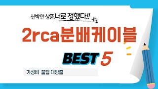 2rca분배케이블 후기 리뷰 추천 TOP5