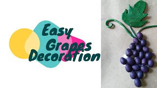 കളിമണ്ണ് കൊണ്ടൊരു മുന്തിരിക്കുല | Grapes Decoration | Bottle Decoration | Clay Grapes | Craft Ideas