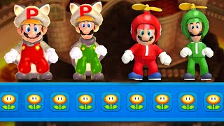 New Super Mario Bros U Deluxe – 3-4 Players Walkthrough Co-Op