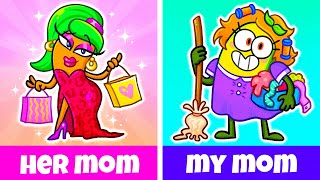 My Mom VS Modern Mom 😎 Top 5 Annoying Things Your Parents Does | Avocado Couple Comics