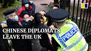 China recalls 6 consulate officials from UK over Manchester protester incident