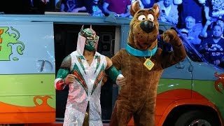 Sin Cara with Scooby-Doo by his side battles Damien Sandow: Raw, March 24, 2014