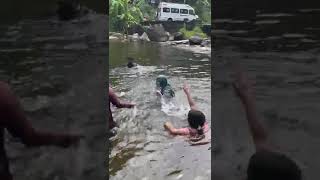 #munnar #bathing #in #waterfall #anakulam