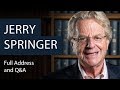 Jerry Springer | Full Address and Q&A | Oxford Union