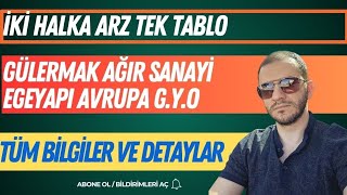 İKİ HALKA ARZ TEK TABLO | GÜLERMAK VE EGEYAPI HALKA ARZ BİLGİLERİ KAÇ LOT DÜŞER #glrmk #egegy