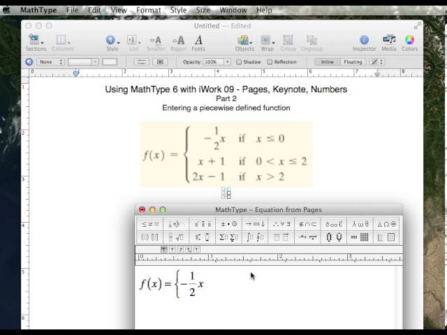 Using Mathtype To Make A Mathematical Formula