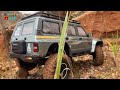 nissan patrol gr in a flooded trail yikong yk4107 rc crawler @carstrucks4fun