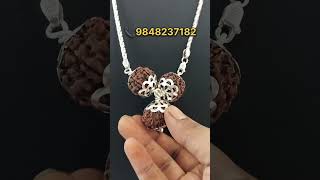 all kinds of original rudrakshas available 📞9848237182 #original  #rudraksha #silver #mala