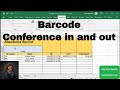 Barcode Conference In and Out