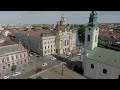 oradea centrul istoric 4k drone footage