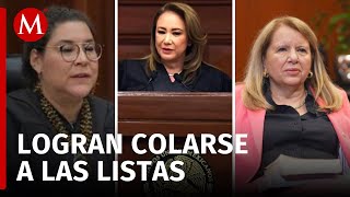 Senado excluye a Lenia, Yasmín y Loretta de listas para elección judicial