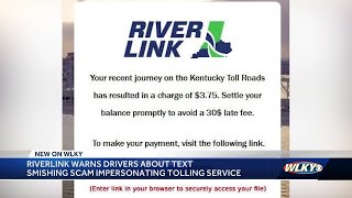 RiverLink warning customers of another text scam