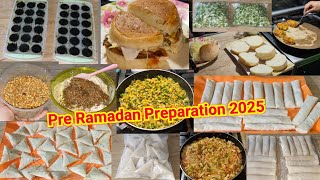 Ramzan Preparation 2025|Meal Prep ideas \u0026 tips for saving time in Ramadan|Make \u0026 Freeze Snacks iftar