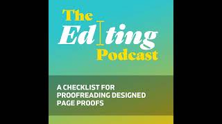 A checklist for proofreading designed page proofs