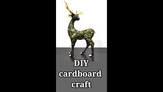 DIY Amazing Statue | DIY Home Decor | Deer Statue | Home Decor | Cardboard Statue | Bottle Craft