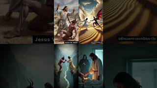 Papa Jesus VS Satan ✝️🙏OMG jesus is winner \u0026 the king #jesus #viralshort #trending #shorts