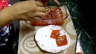 Low fat - Karachi halwa or bombay halwa -Quick and Easy -in microwave