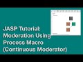 JASP Tutorial: Moderation Using Process Marco (Continuous Moderator Example)