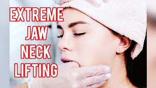 THUMB PULLING JAW AND NECK LIFTING