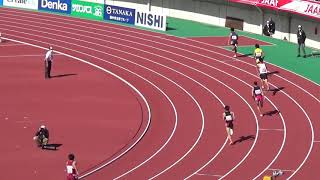 2020全国高校陸上　高校男子400m　予選３組　友田、井之上