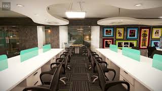 Walk through at Viacomm | Open office design | FlipSpace
