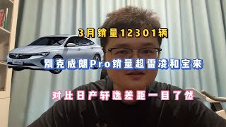 3月12301辆，威朗Pro销量超雷凌和宝来，对比轩逸差距一目了然