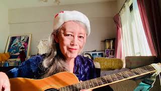 もうすぐサンタが！アコースティックでオリジナル二曲、そしてニャンズです。Almost time for Santa! Acoustic original 2 tunes \u0026 my kitties!