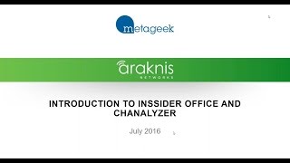 Webinar: Introduction to MetaGeek’s inSSIDer Office and Chanalyzer