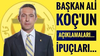 Fenerbahçe'de Ali Koç Adaylığını açıkladı.Tüm açıklamaları ve ipuçları..
