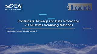 Containers’ Privacy and Data Protection via Runtime Scanning Methods