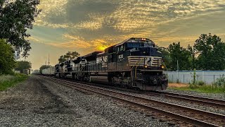 NS 22W with a rare triple ACe consist in Chesterton, IN! (7/8/22)