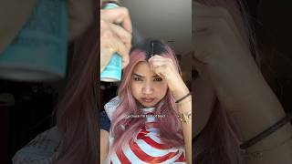 I spray painted my hair BLACK… 🫣😳💇🏻♀️