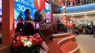 Drum Performance 2024 New Year Japanese Decoration #lalaportbbcc