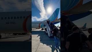 Boarding Flydubai Boeing 737 max