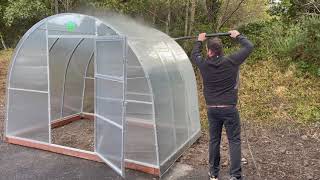 Polycarbonate Greenhouse Cleaning and Maintenance  #OrganicGarden