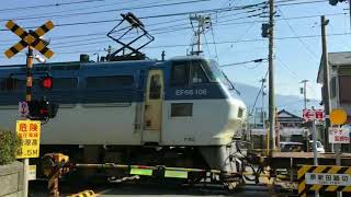 JR東海道本線の踏切（原ー東田子の浦）静岡県