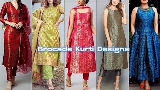 Banarasi Suit Design | Banarasi kurti design2025 | Brocade Kurti Design| wedding Brocade Suit Design