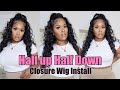 HALF UP HALF DOWN WIG INSTALL | UNICE GLUELESS WIG